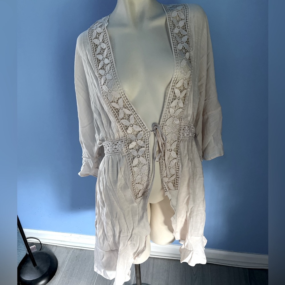 Ruffles and lace kimono